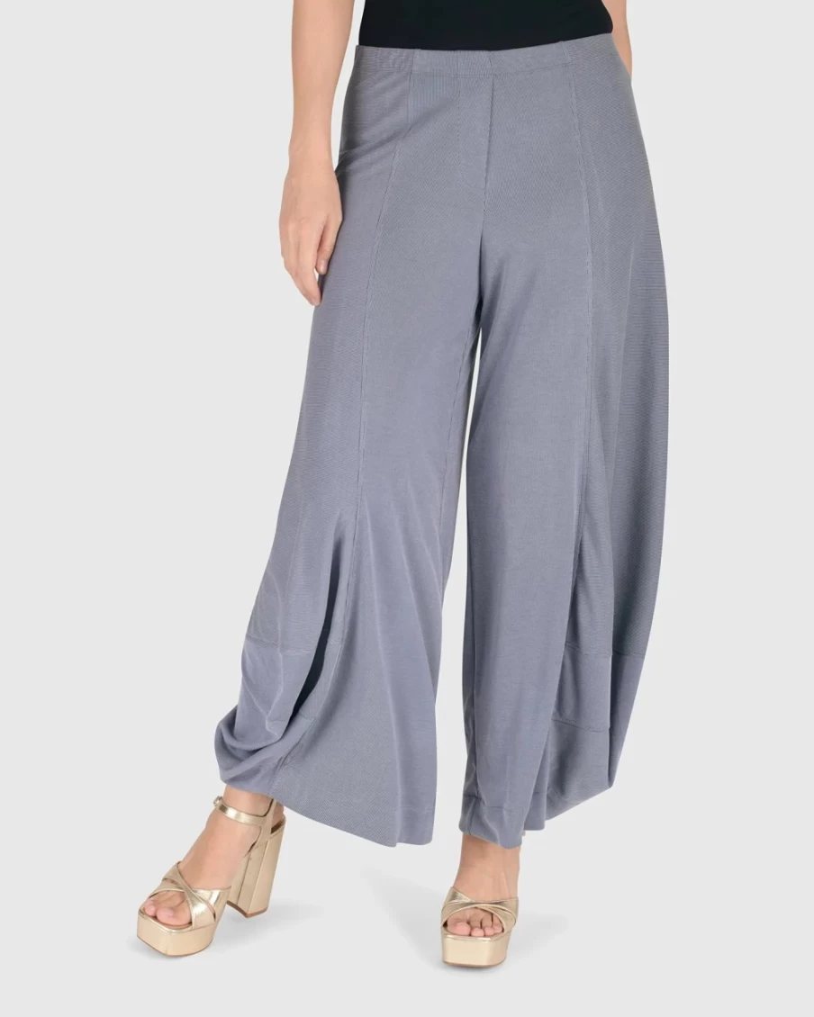ALEMBIKA Women's Essential Go-To Cupro Punto Pants in Celeste - Comfortable & Stylish