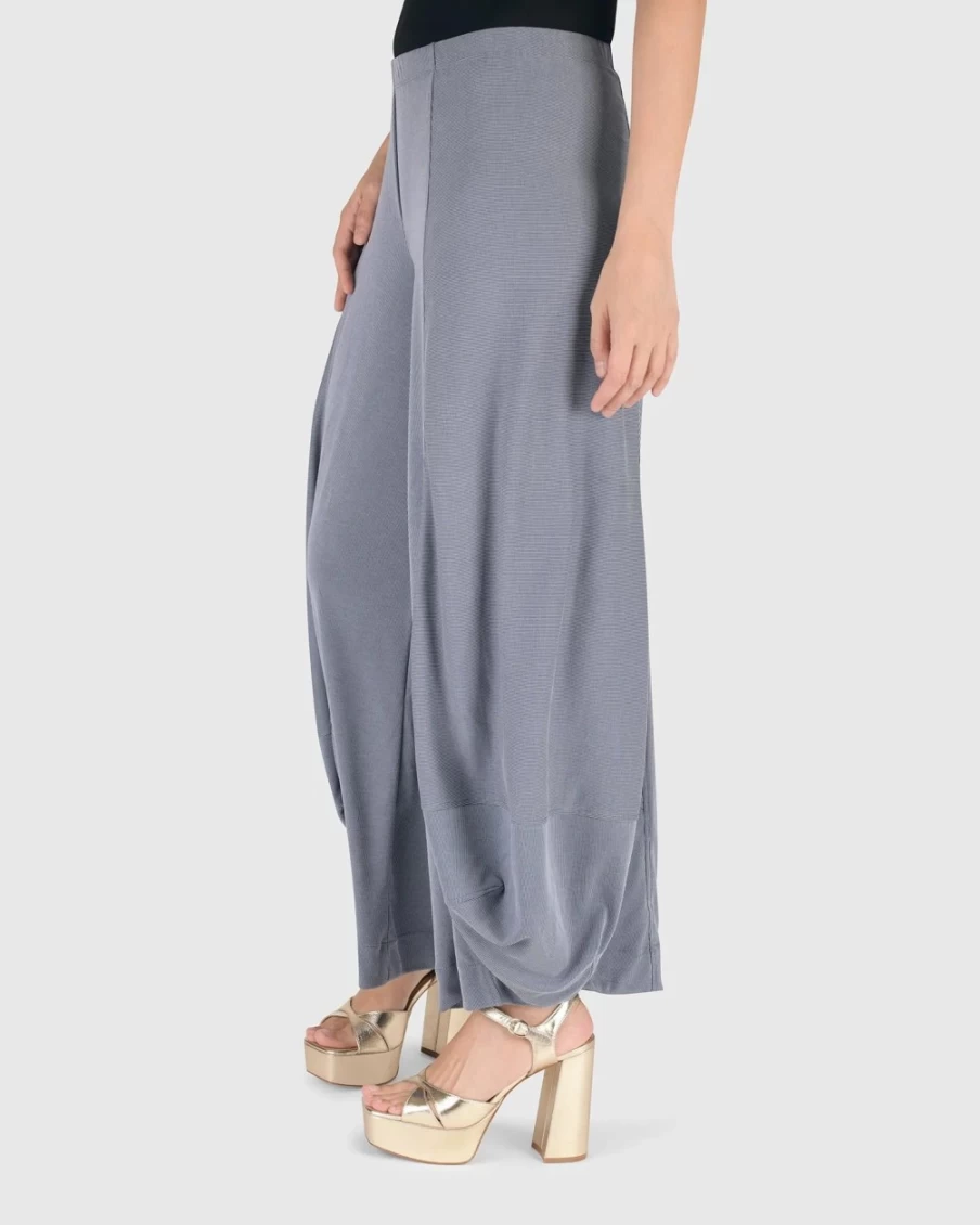 ALEMBIKA Women's Essential Go-To Cupro Punto Pants in Celeste - Comfortable & Stylish