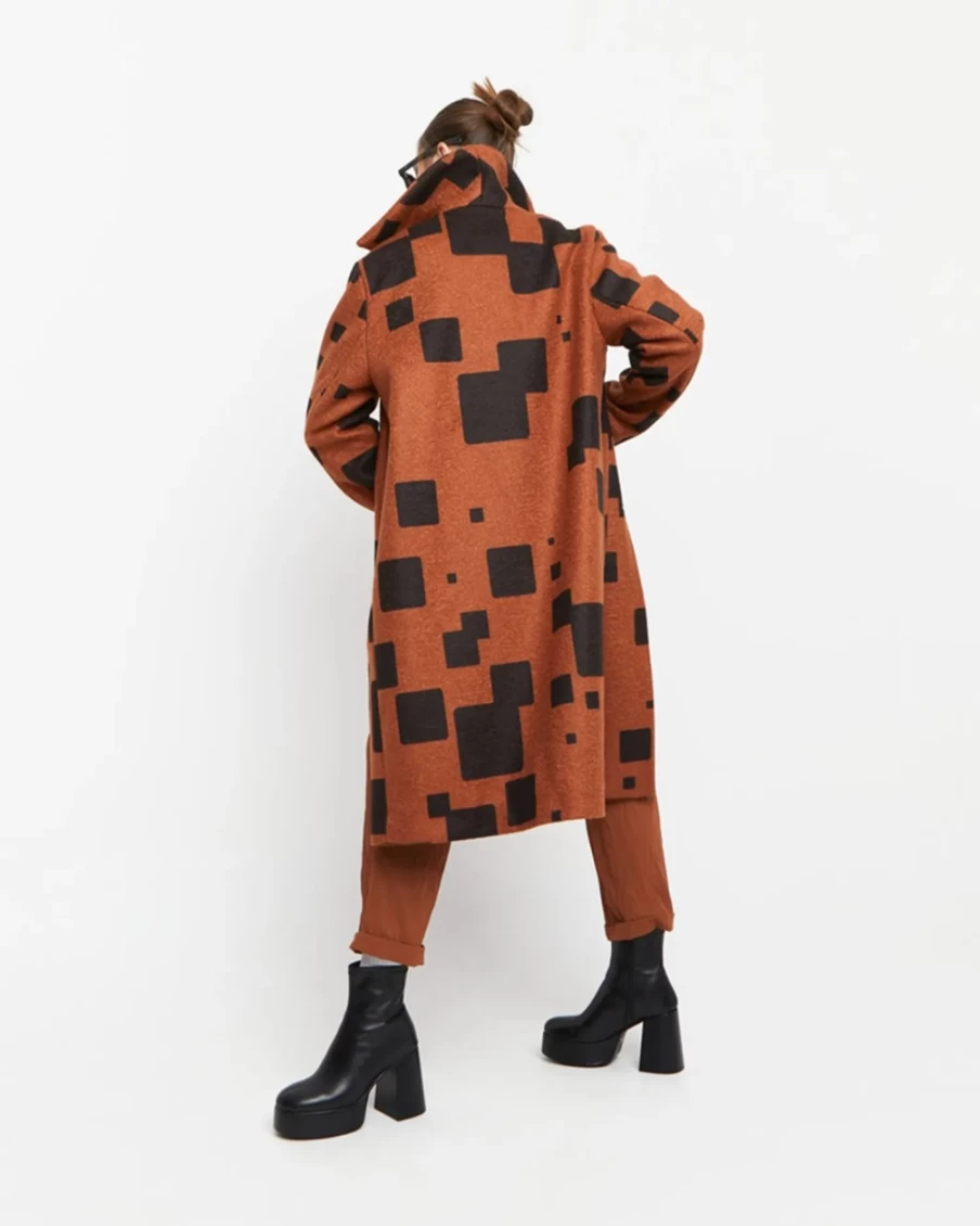 ALEMBIKA Women's Ozai N Ku Fanzine Jacket in Tobacco Brown - Stylish Vintage Coat