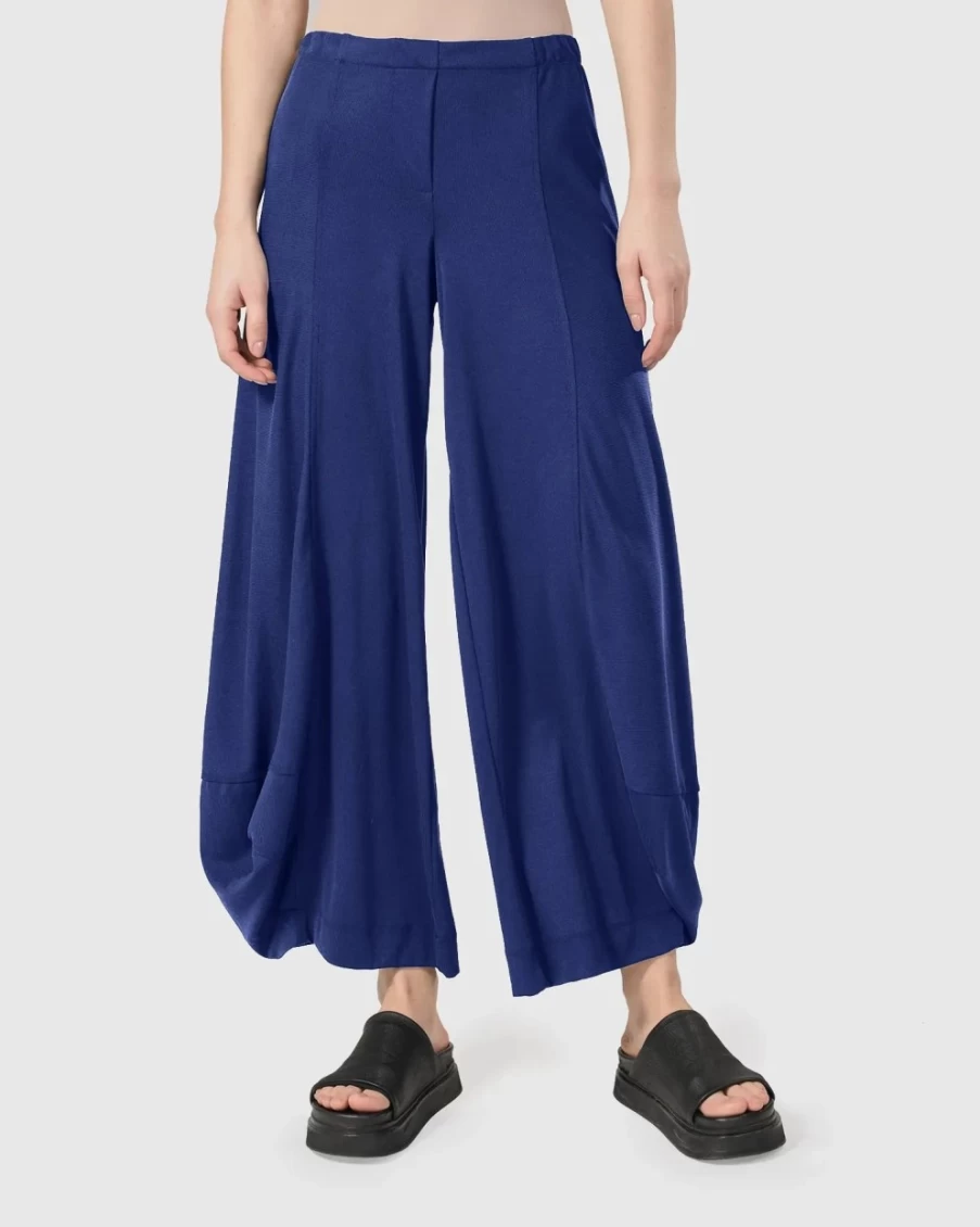ALEMBIKA Women's Essential Punto Pants in Royal Blue - Comfortable & Stylish Trousers