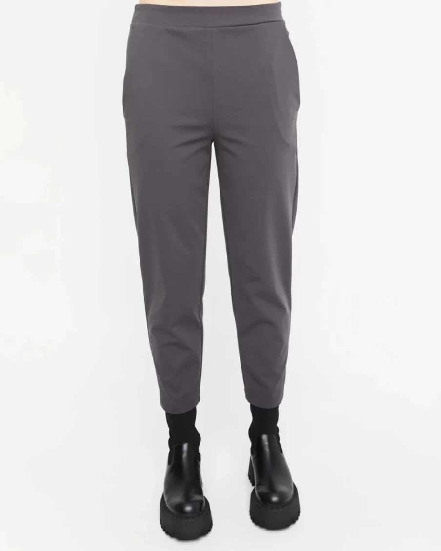 ALEMBIKA Women's Ozai N Ku Peg Leg Pants with Lead Detail - Stylish High-Waisted Trousers