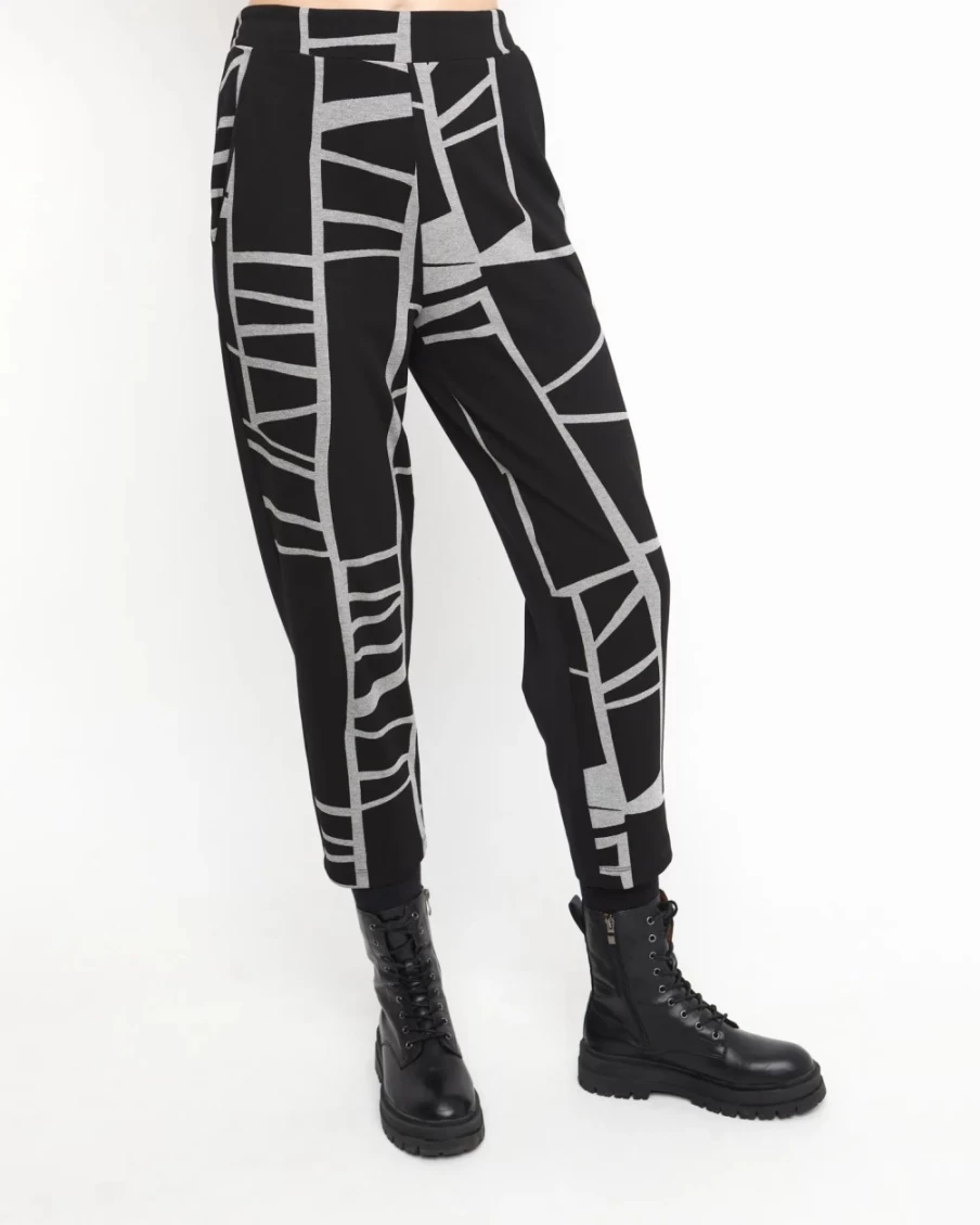 ALEMBIKA Women's Ozai N Ku Nocturne Boxy Pants - Elegant Piano-Inspired Trousers