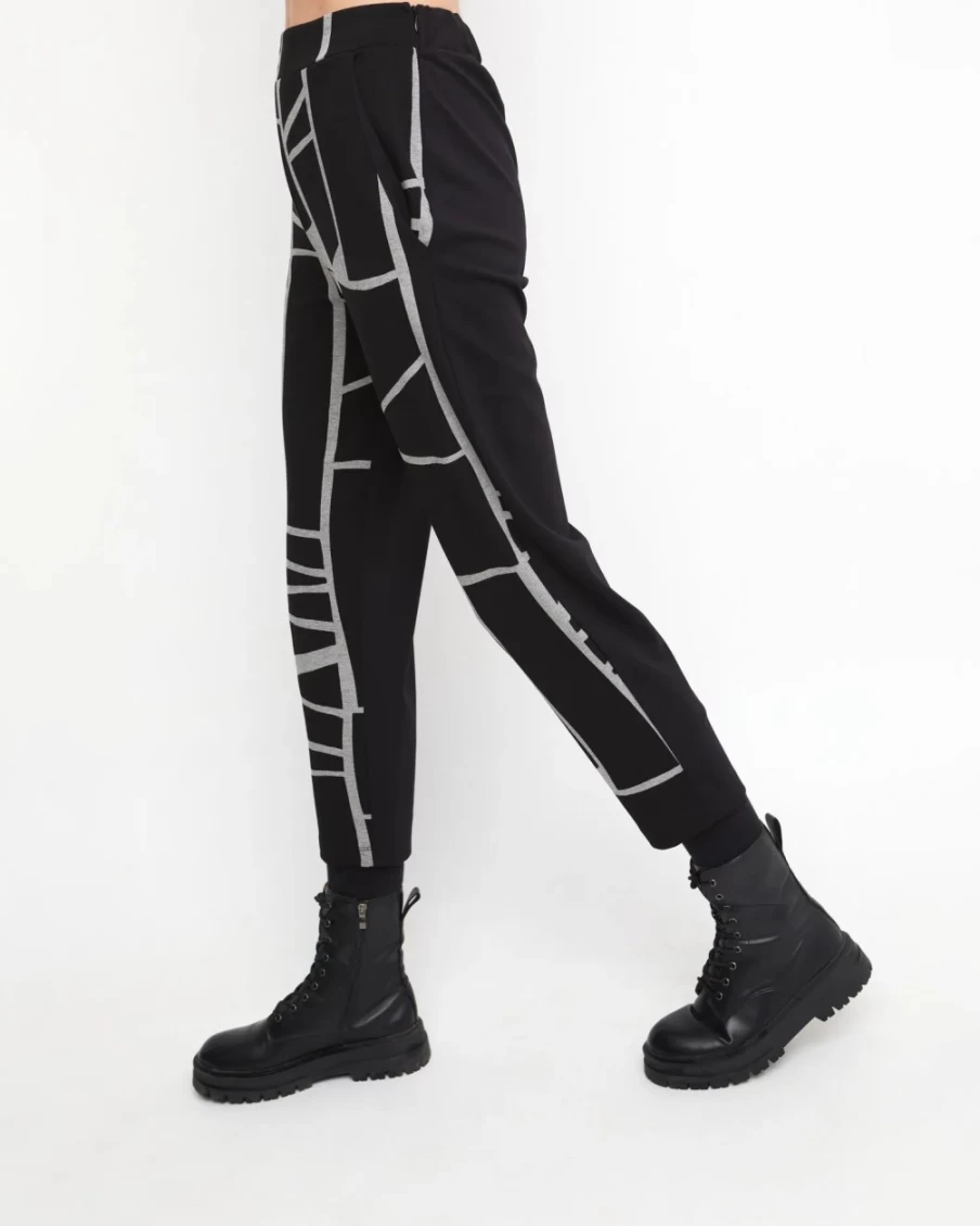 ALEMBIKA Women's Ozai N Ku Nocturne Boxy Pants - Elegant Piano-Inspired Trousers