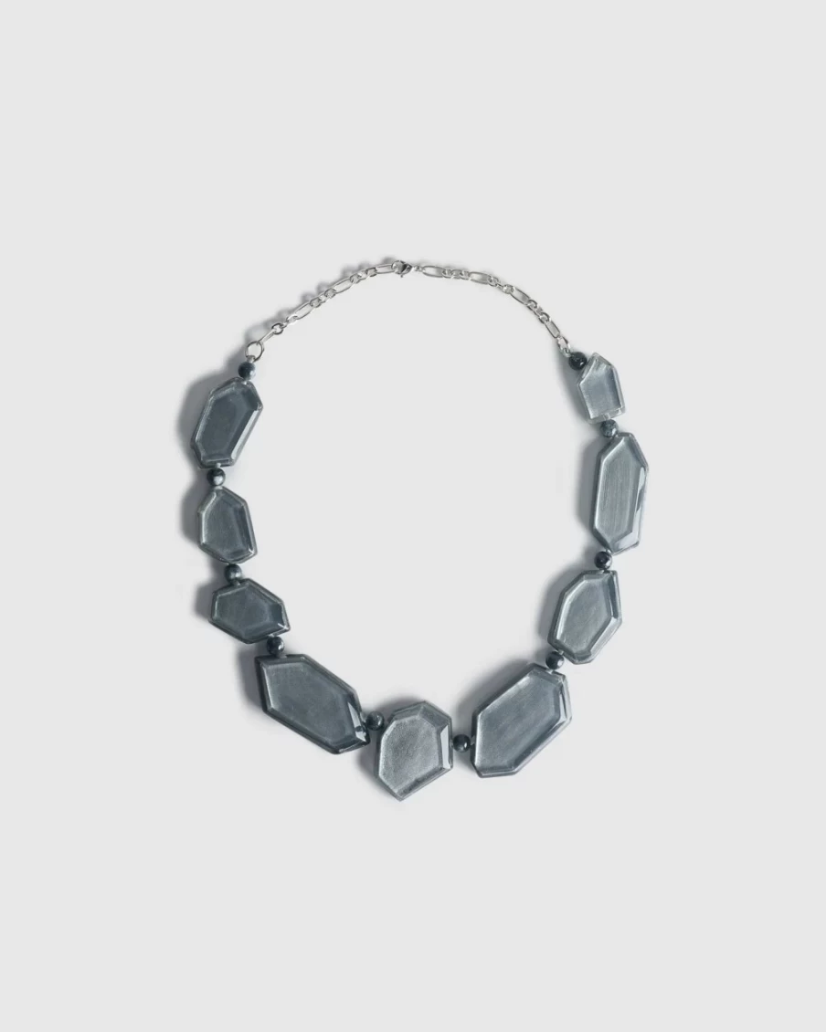 ALEMBIKA Women's Glory Faceted Bead Necklace with Starlight Design - Elegant Crystal Jewelry for Women