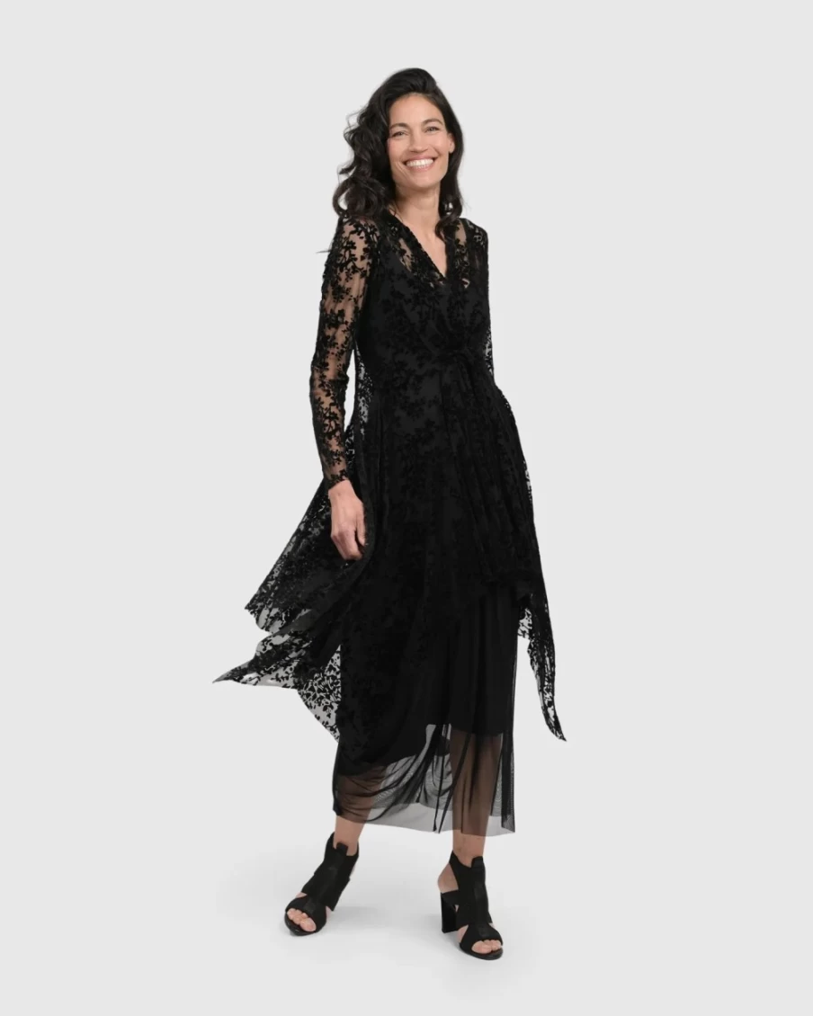 ALEMBIKA Women's Racey Lacey Tunic Top - Elegant Lace Blouse for Women