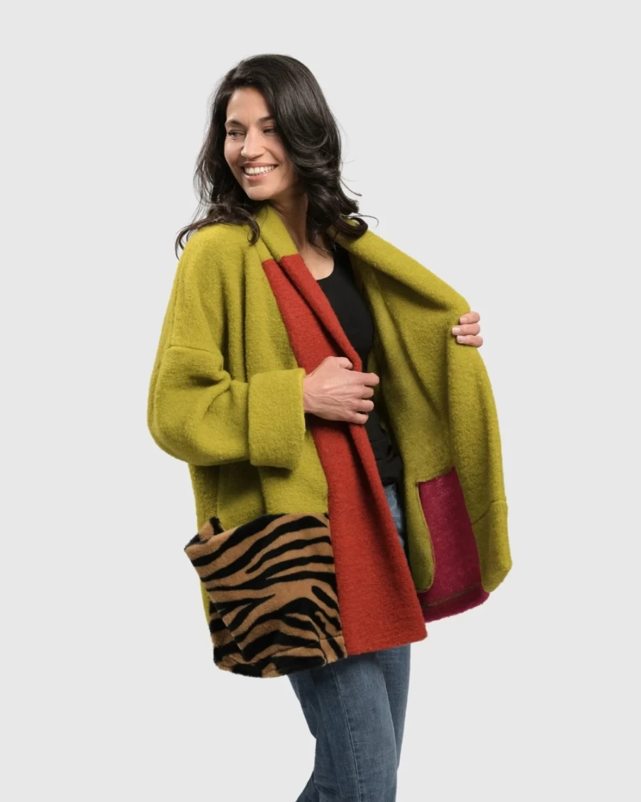 ALEMBIKA Women's Funkadelic Cardigan Jacket - Stylish & Comfortable Knitwear