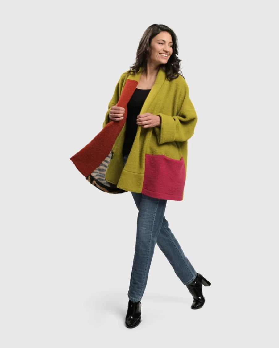 ALEMBIKA Women's Funkadelic Cardigan Jacket - Stylish & Comfortable Knitwear