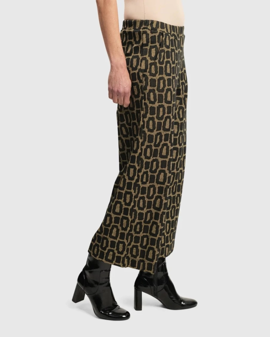ALEMBIKA Women's Straight Leg Pants - Dynamite Days in Ochre