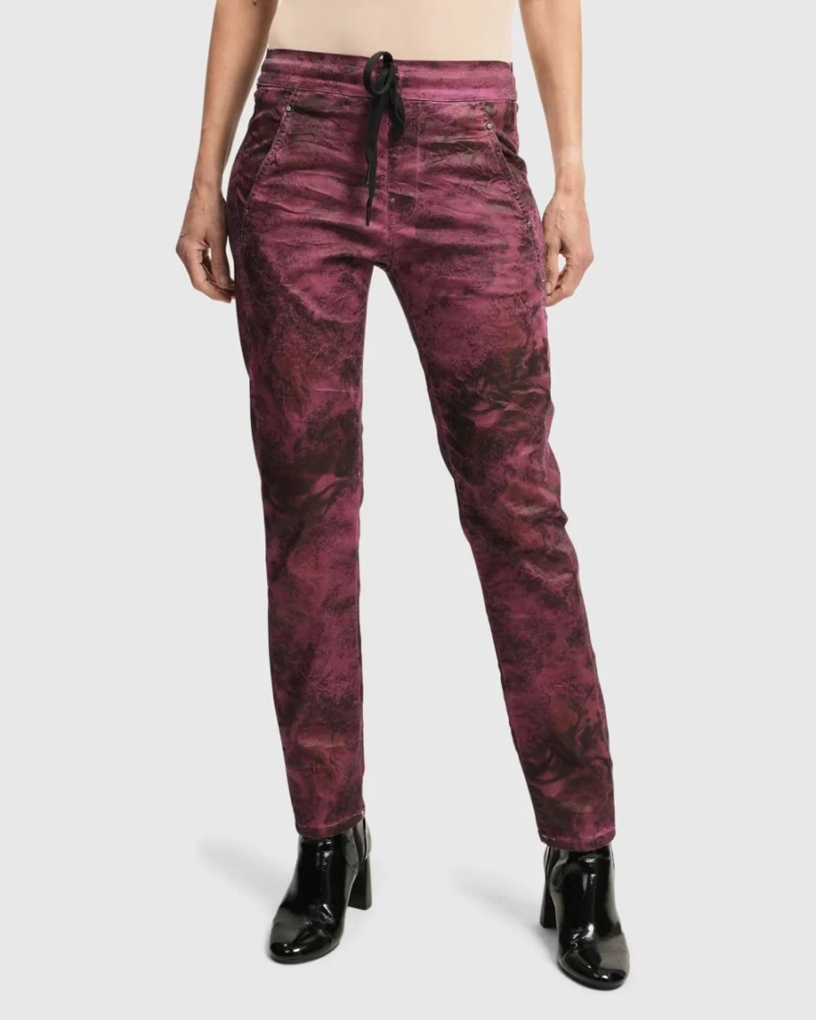 ALEMBIKA Women's Urban Iconic Purple Jeans for Stylish Desires