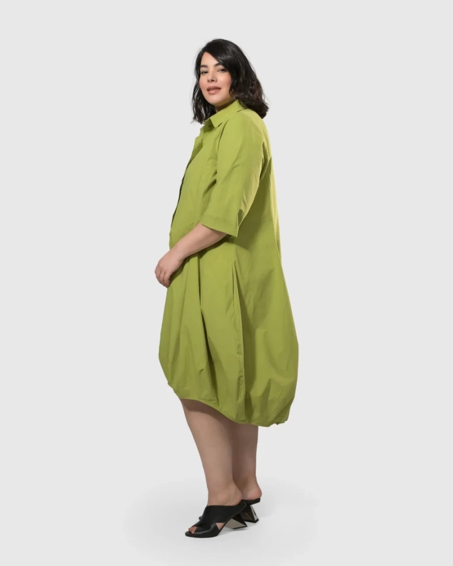 ALEMBIKA Women's Urban Sheridan Wonderful Green Dress - Elegant & Stylish