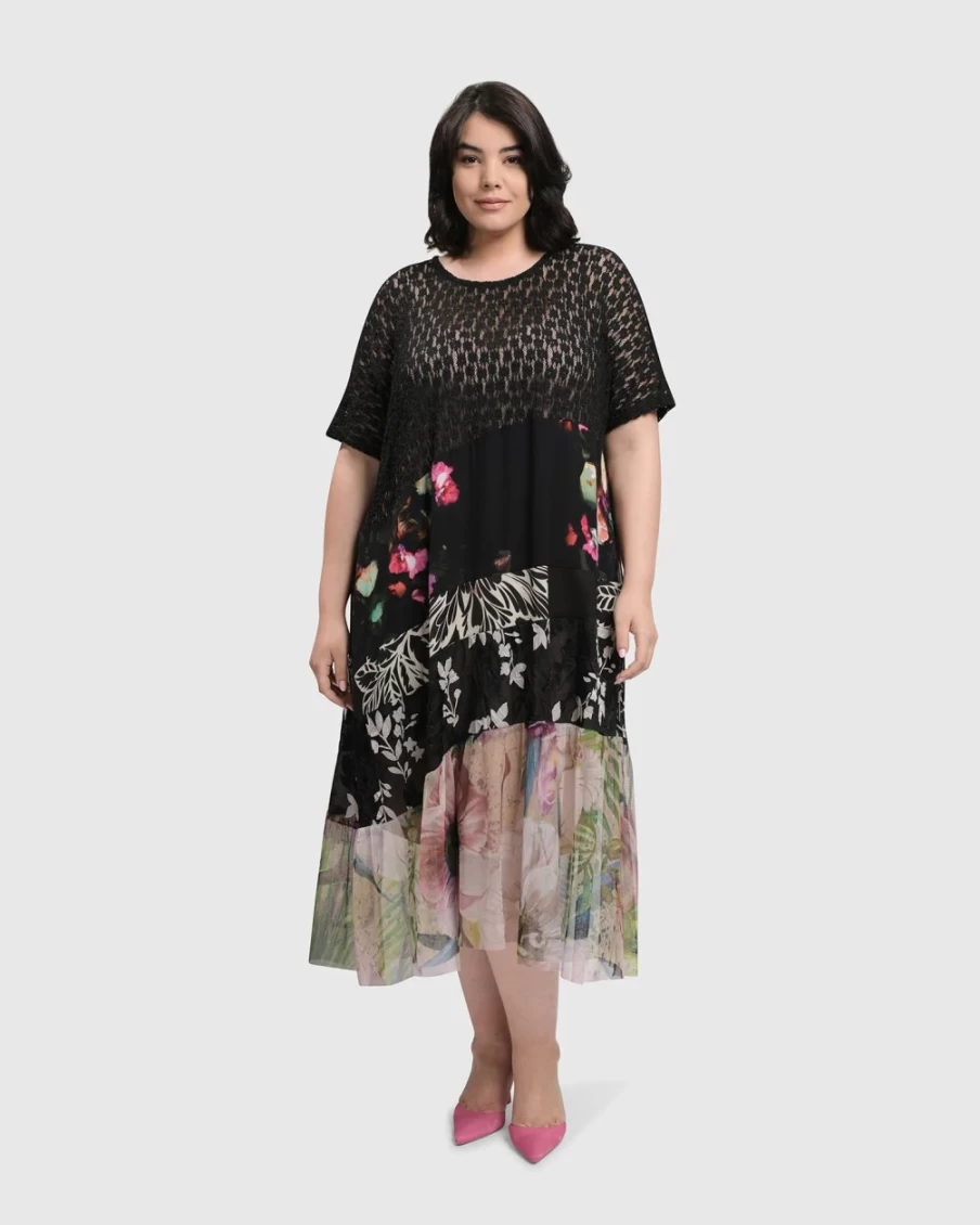 ALEMBIKA Women's Floral Adaline Tiered Maxi Dress - Boho Chic Long Summer Dress