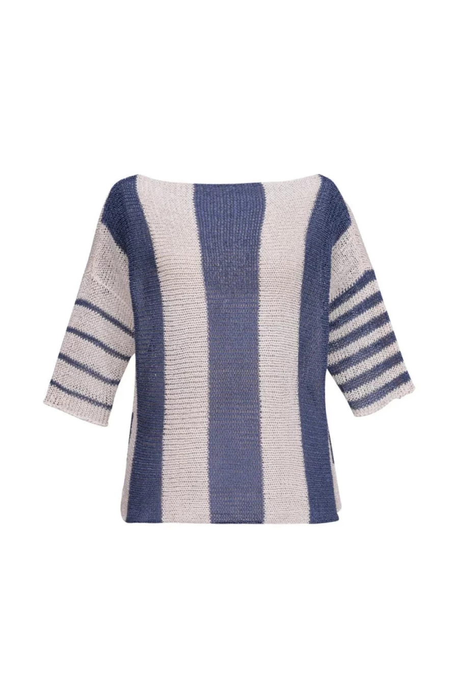 ALEMBIKA Women's Luxe Reversible Navy Sweater - Dual Wear Comfort & Style