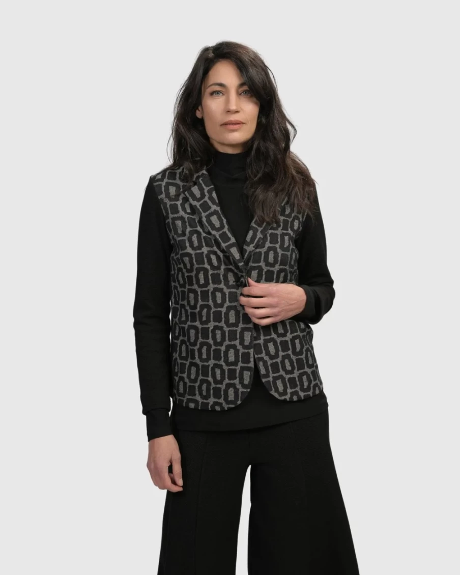 ALEMBIKA Women's Stone Dynamite Days Blazer - Elegant Tailored Jacket for Women