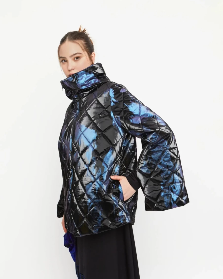 ALEMBIKA Women's Ozai N Ku Faux Puffer Jacket - Black Winter Coat