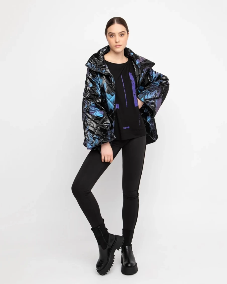 ALEMBIKA Women's Ozai N Ku Faux Puffer Jacket - Black Winter Coat