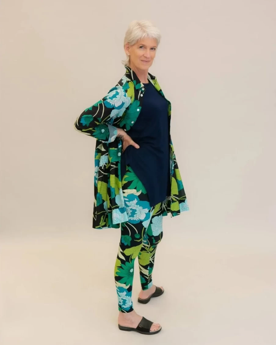 ALEMBIKA Women's Floral Getaway Tunic Blouse - Boho Chic Long Top