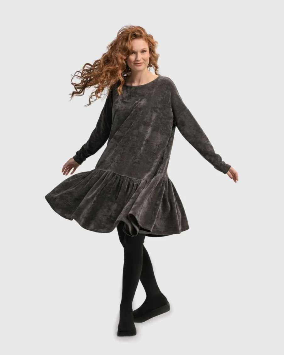 ALEMBIKA Women's Urban Secret Crush Mini Dress in Mink - Elegant & Stylish Outfit