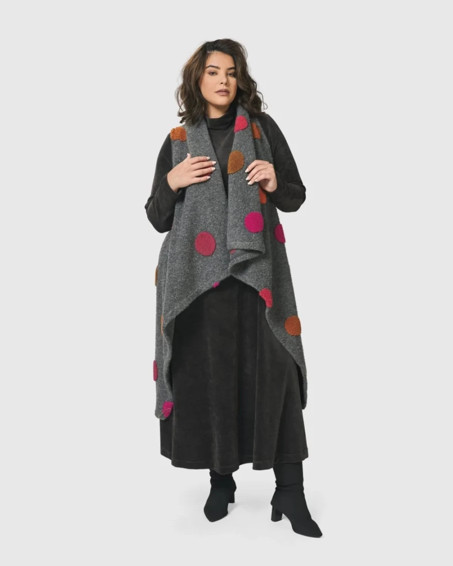 ALEMBIKA Women's Urban Sorbet Everyday Vest with Bubbles Design