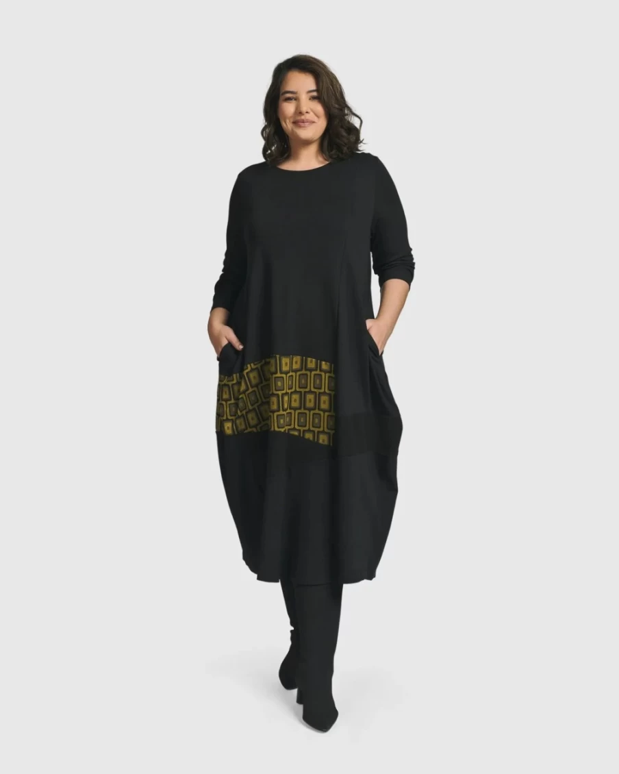ALEMBIKA Women's Chartreuse Cocoon Dress - Unstoppable Style & Comfort