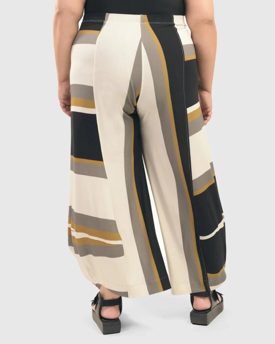 ALEMBIKA Women's Marla Punto Striped Pants - Comfortable & Stylish Trousers