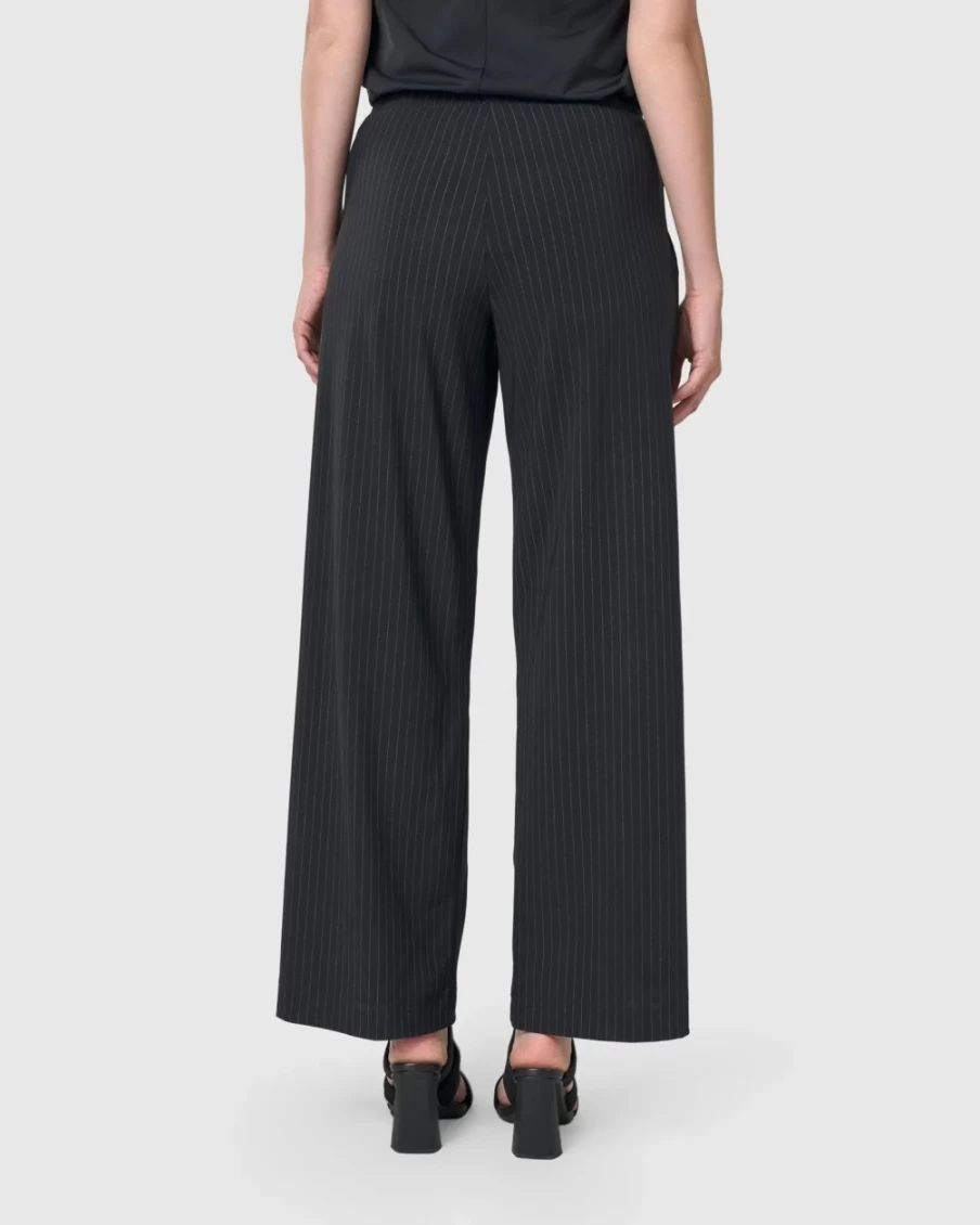 ALEMBIKA Women's Audrey Pinstripe Straight Leg Pants - Classic Tailored Fit