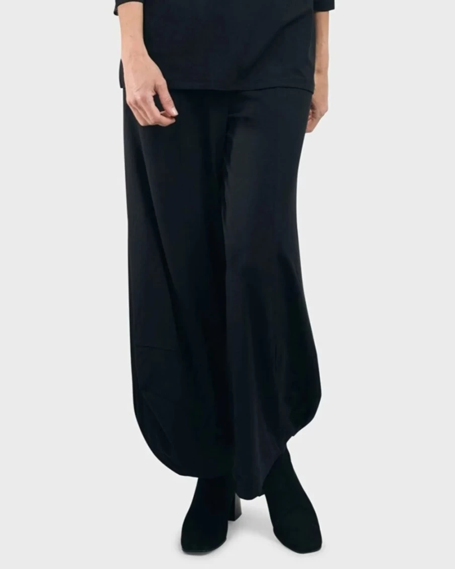 ALEMBIKA Women's Essential Punto Tall Black Pants