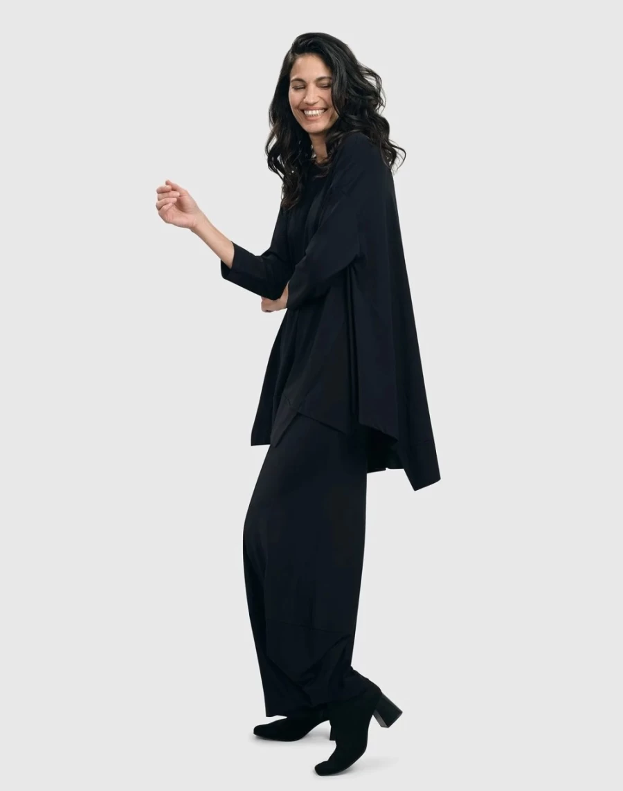 ALEMBIKA Women's Essential Punto Tall Black Pants
