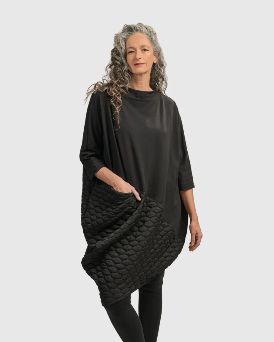 ALEMBIKA Women's Urban Gallery Black Dress - Elegant & Stylish