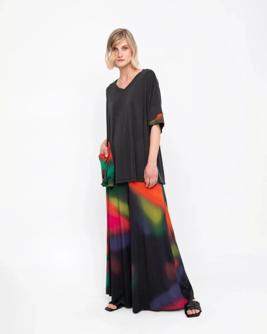 ALEMBIKA Women's Ozai N Ku Northern Lights Top for Fall - Cozy Seasonal Knitwear