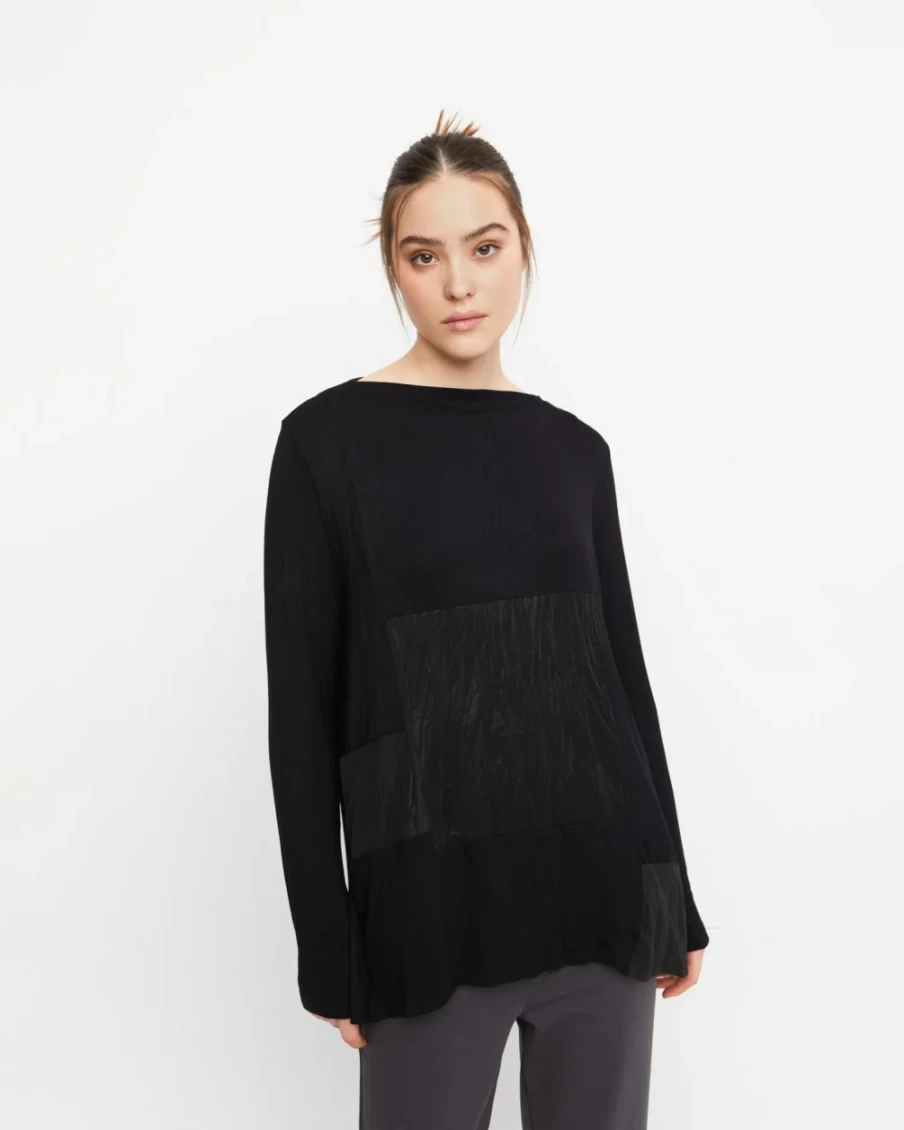 ALEMBIKA Women's Ozai N Ku West End Top - Black Stylish Casual Blouse