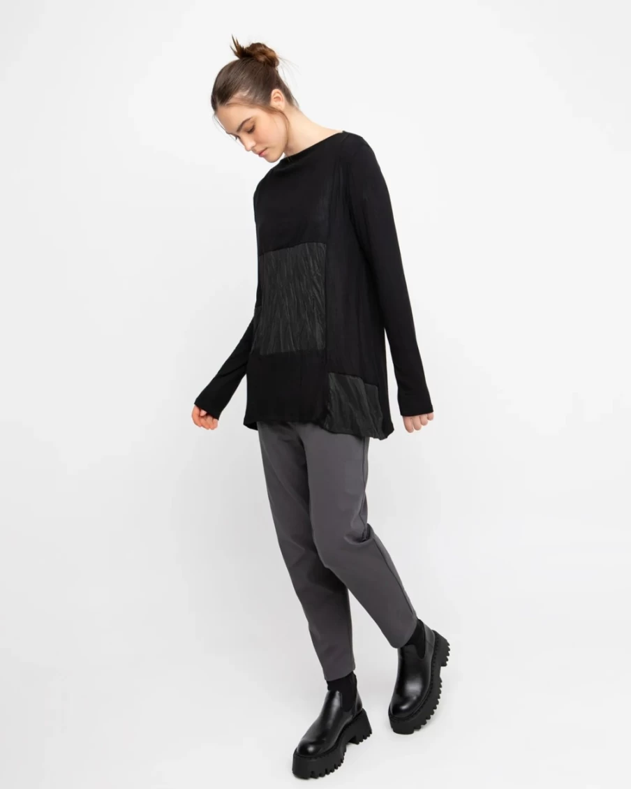 ALEMBIKA Women's Ozai N Ku West End Top - Black Stylish Casual Blouse
