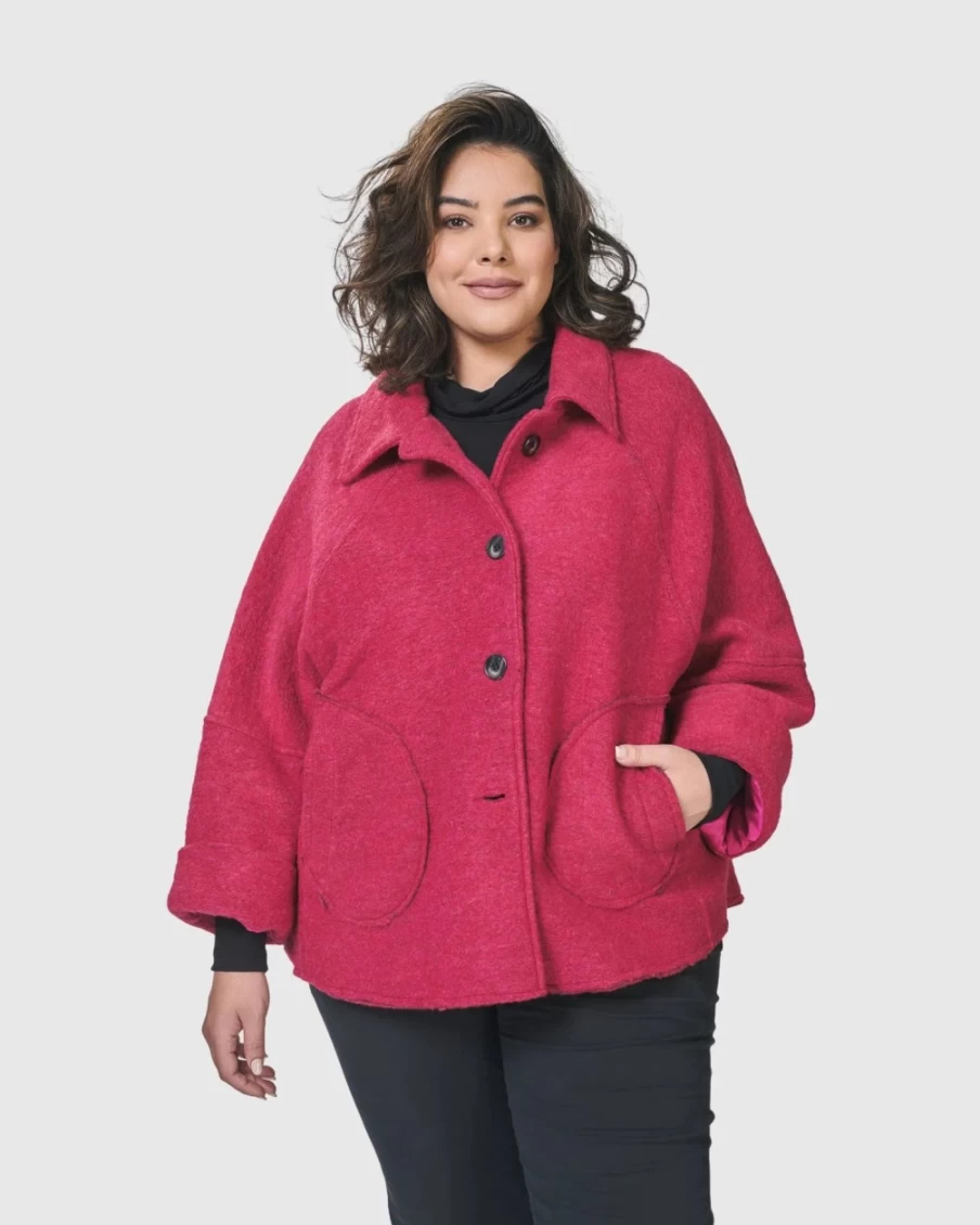 ALEMBIKA Women's Lady Bird Embroidered Rose Jacket - Floral Vintage Style Coat