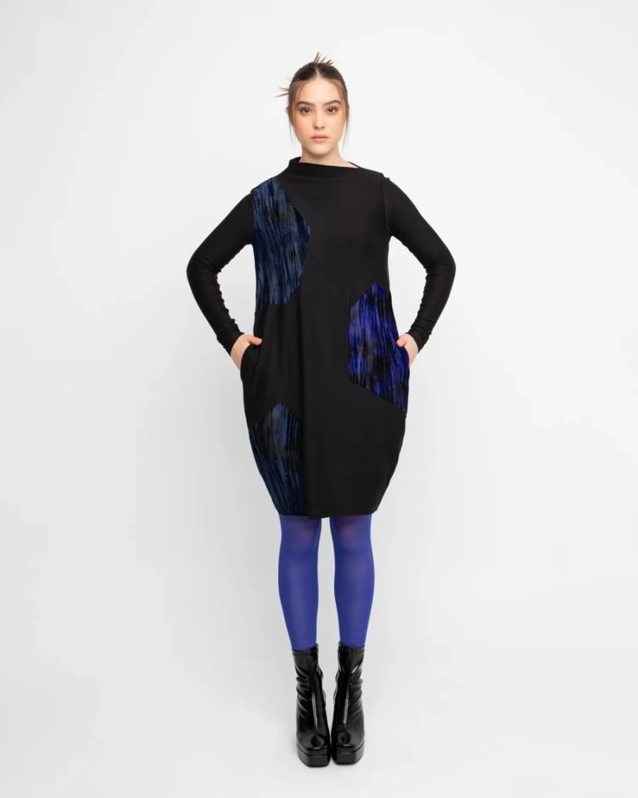 ALEMBIKA Women's Ozai N Ku Piccadilly Tunic Dress in Black - Elegant Casual Wear