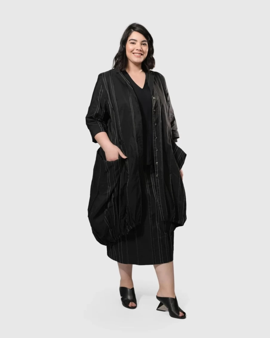 ALEMBIKA Women's Urban Kylie Tailored Topstitched Blazer with Trail Detailing