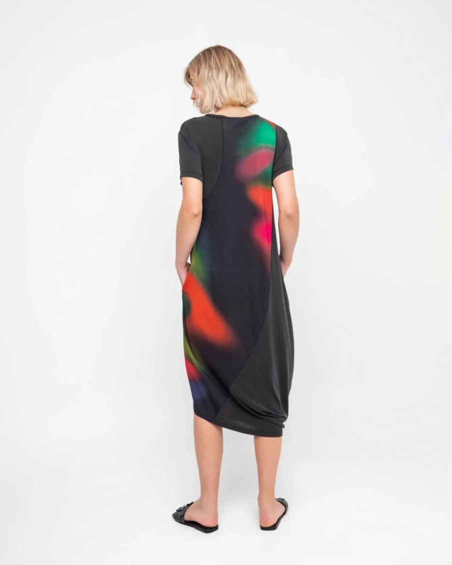 ALEMBIKA Women's Northern Lights V-Neck Dress - Ozai N Ku Boho Chic Style