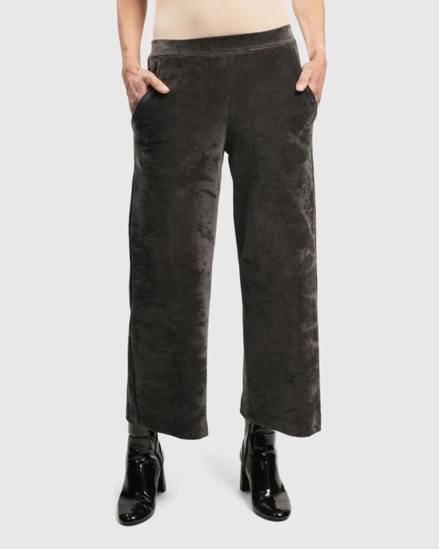 ALEMBIKA Women's Urban Secret Crush Mink Pants - Luxurious High-Waisted Trousers for Elegant Style