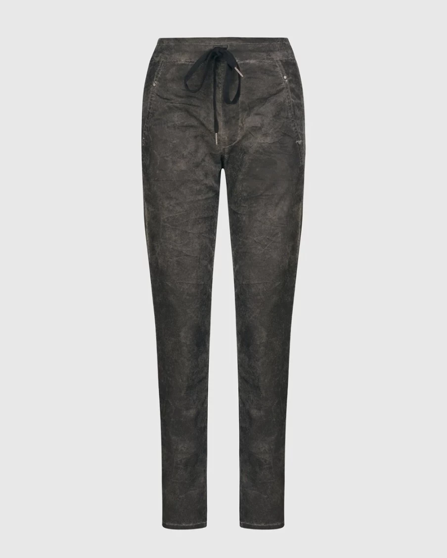 ALEMBIKA Women's Charcoal Urban Iconic Jeans - Stylish High-Waisted Slim Fit Denim Pants