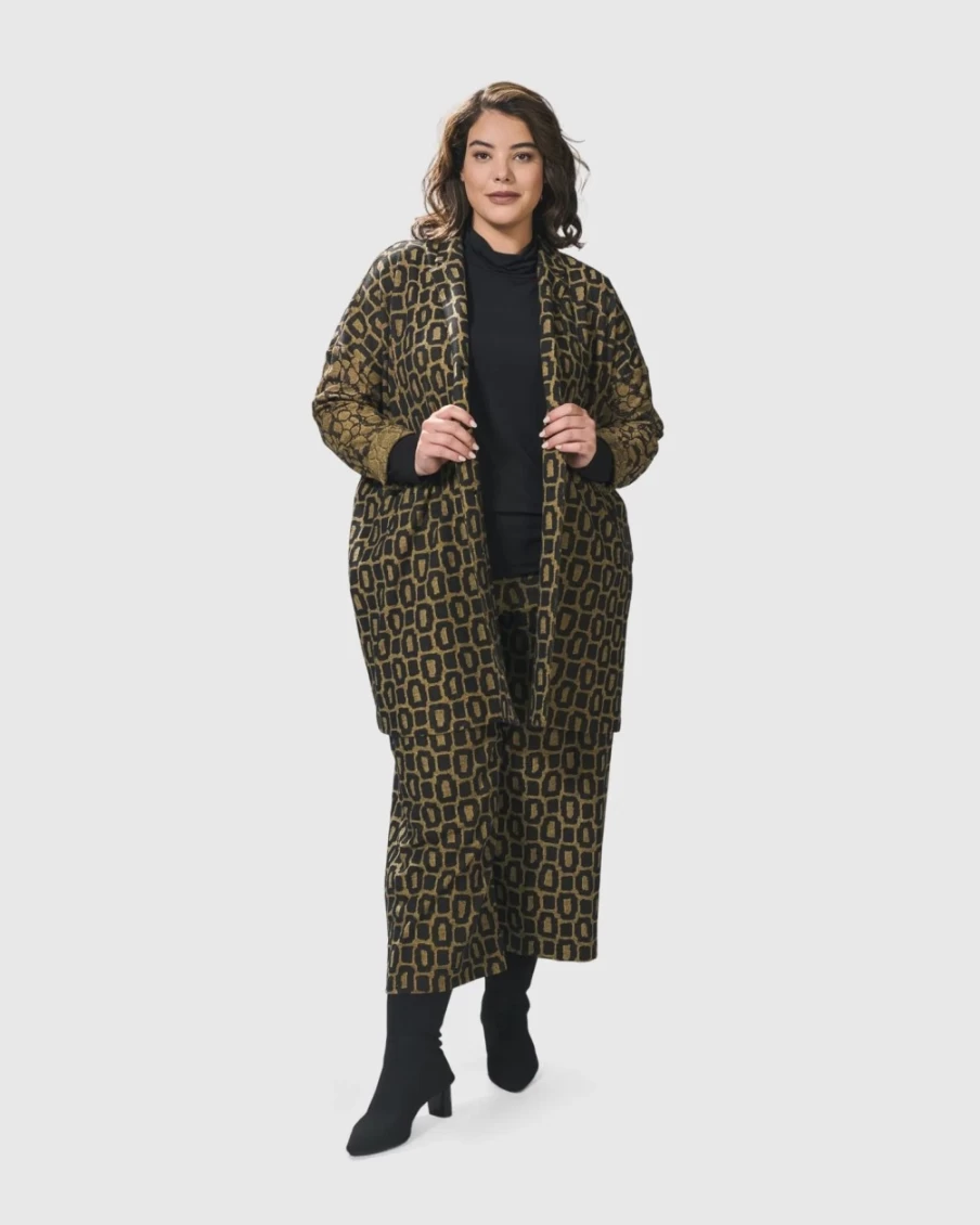 ALEMBIKA Women's Ochre Columnist Jacket – Stylish Casual Outerwear