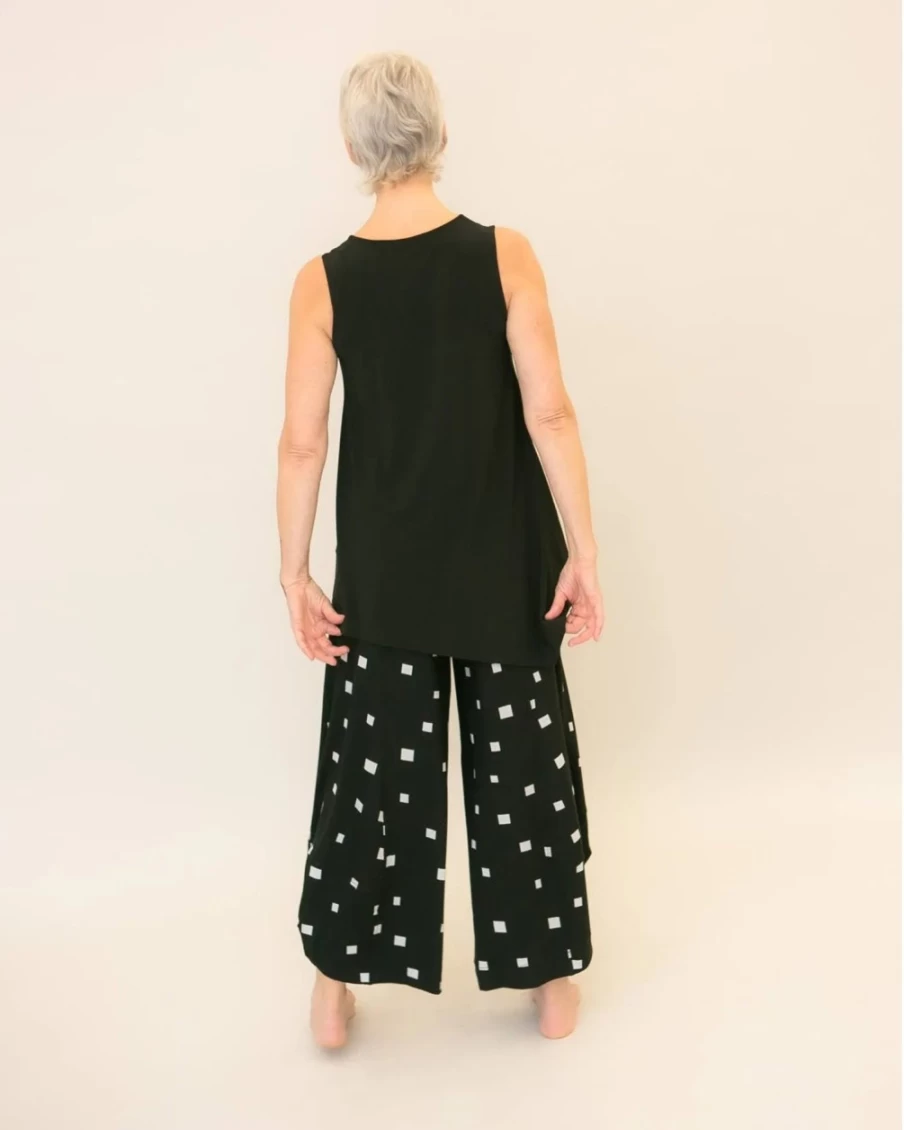 ALEMBIKA Women's Abby Punto Pants with Square Patterns - Stylish & Comfortable Trousers