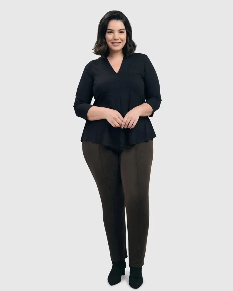 ALEMBIKA Women's Essential Slim Pants in Woods - Comfortable & Stylish Trousers