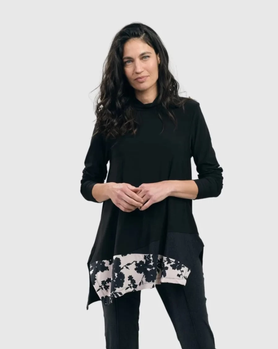 ALEMBIKA Women's Floral Swing Tunic Top - Tekbika Boho Chic Blouse