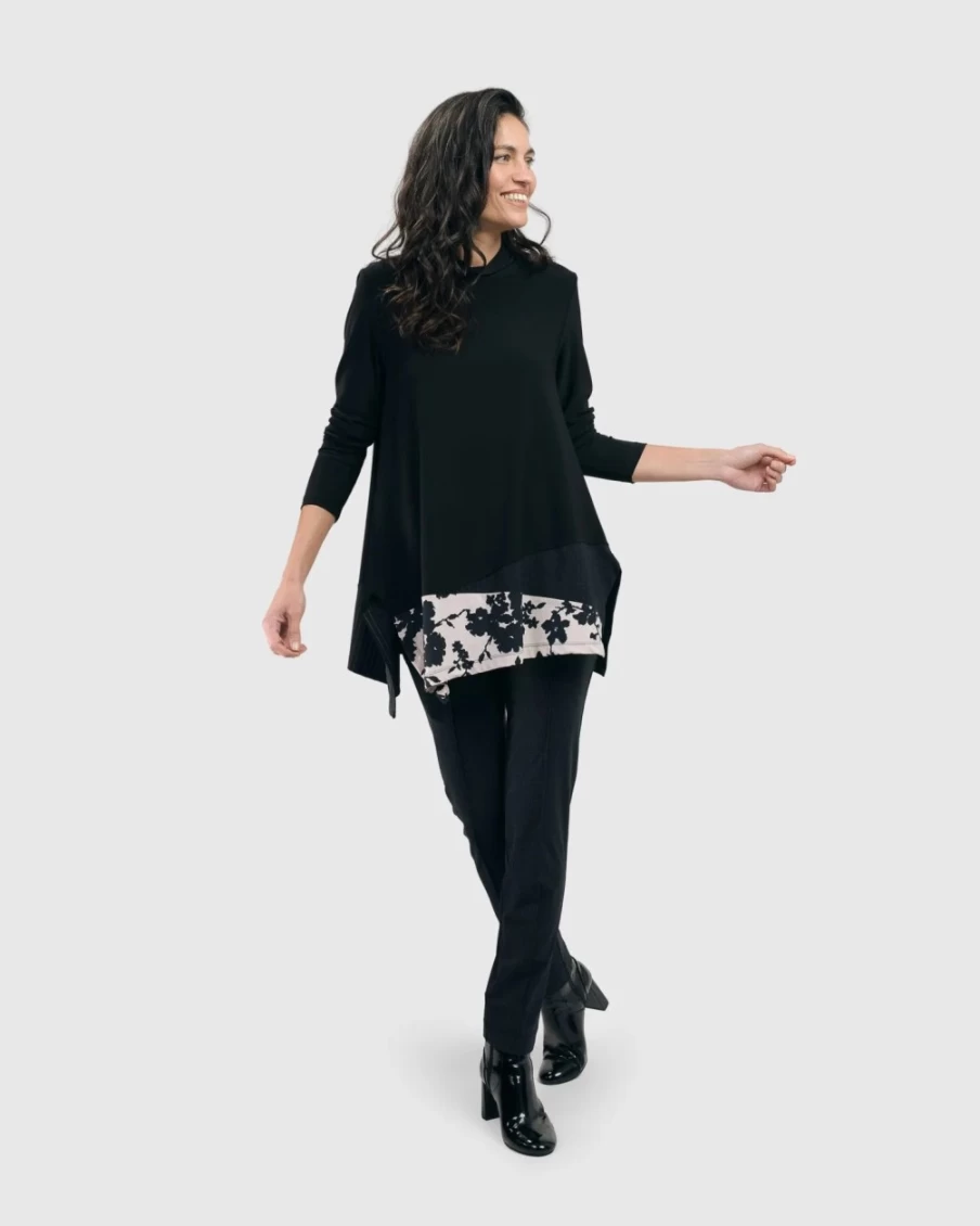 ALEMBIKA Women's Floral Swing Tunic Top - Tekbika Boho Chic Blouse
