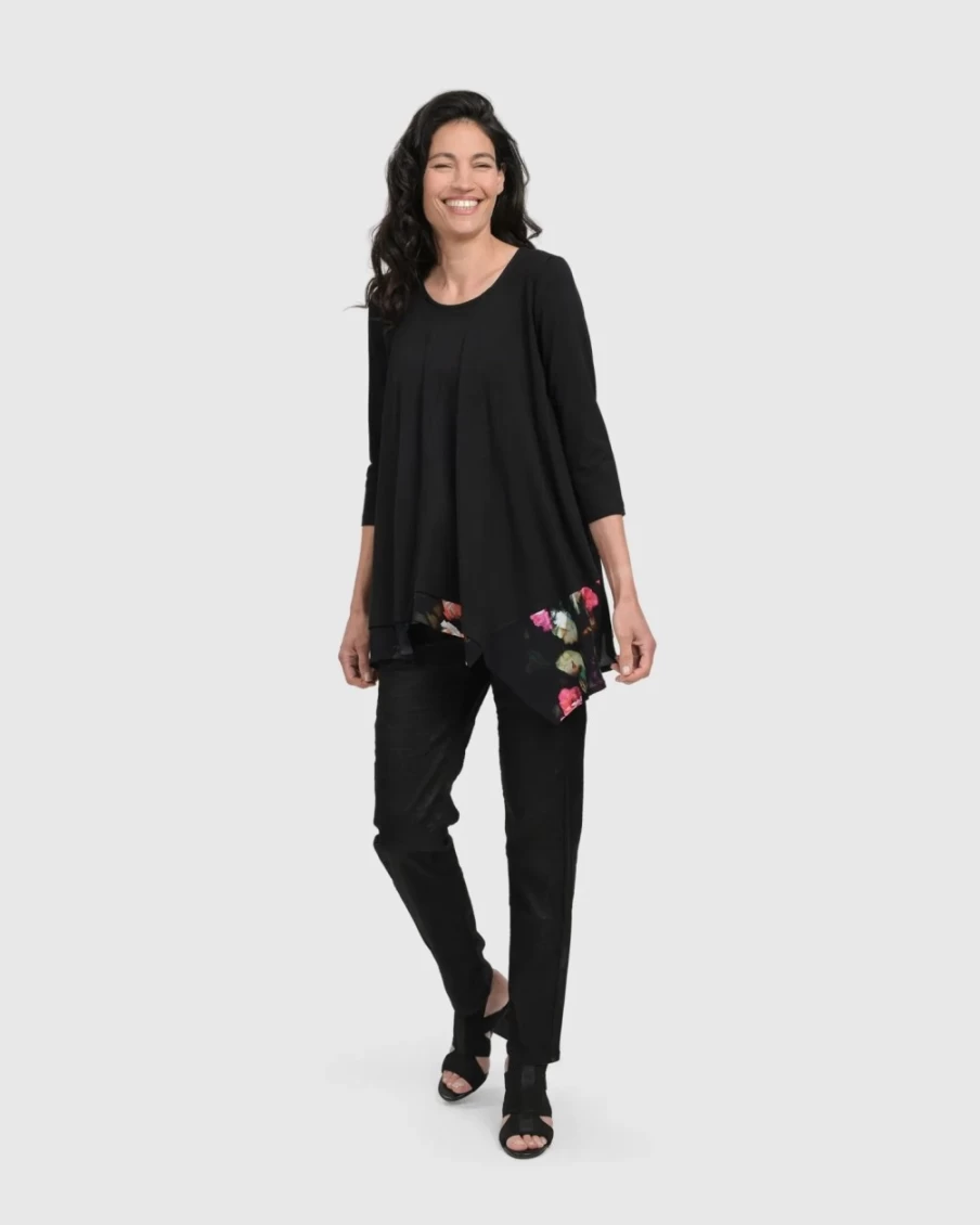 ALEMBIKA Women's Floral Knit Top - Drinks-On-Me Style for Casual Wear