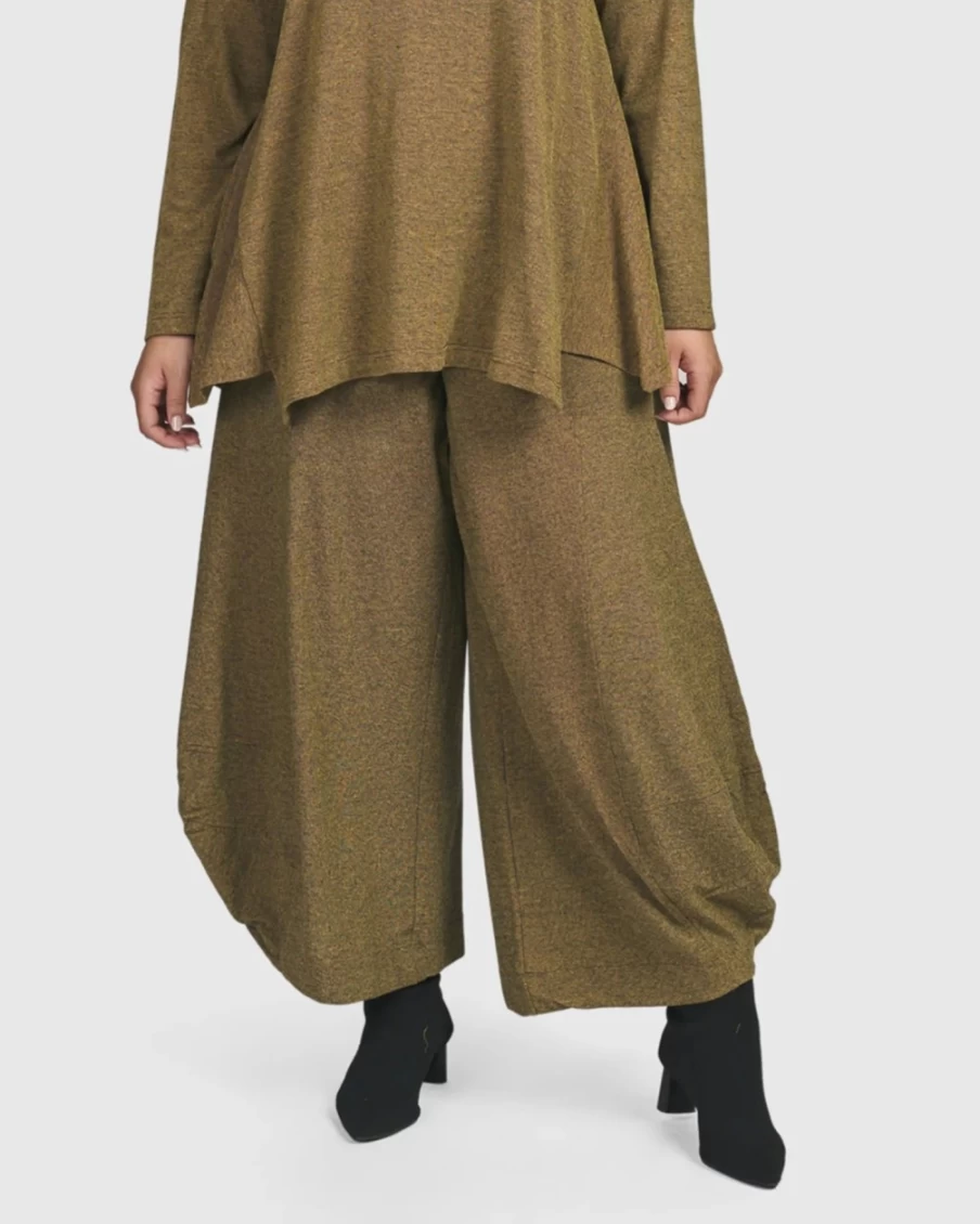 ALEMBIKA Women's Essential Toned Up Punto Pants in Honey - Comfort & Style