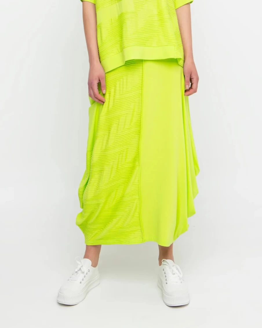 ALEMBIKA Women's Ozai N Ku Racquet Skirt in Lime - Tennis & Badminton Sport Skirt