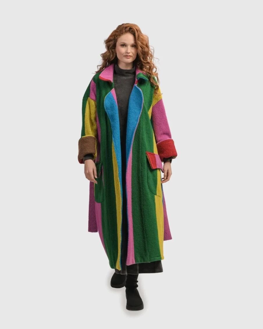 ALEMBIKA Women's Urban Technicolor Dream Coat - Vibrant Waterproof Winter Jacket