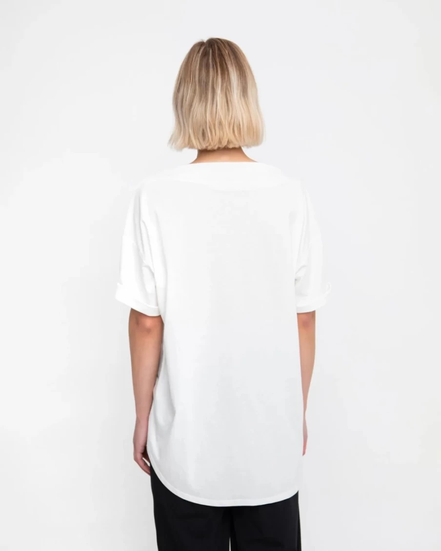 ALEMBIKA Women's Ozai N Ku Asymmetrical Tee - Horizon Design Fashion Top