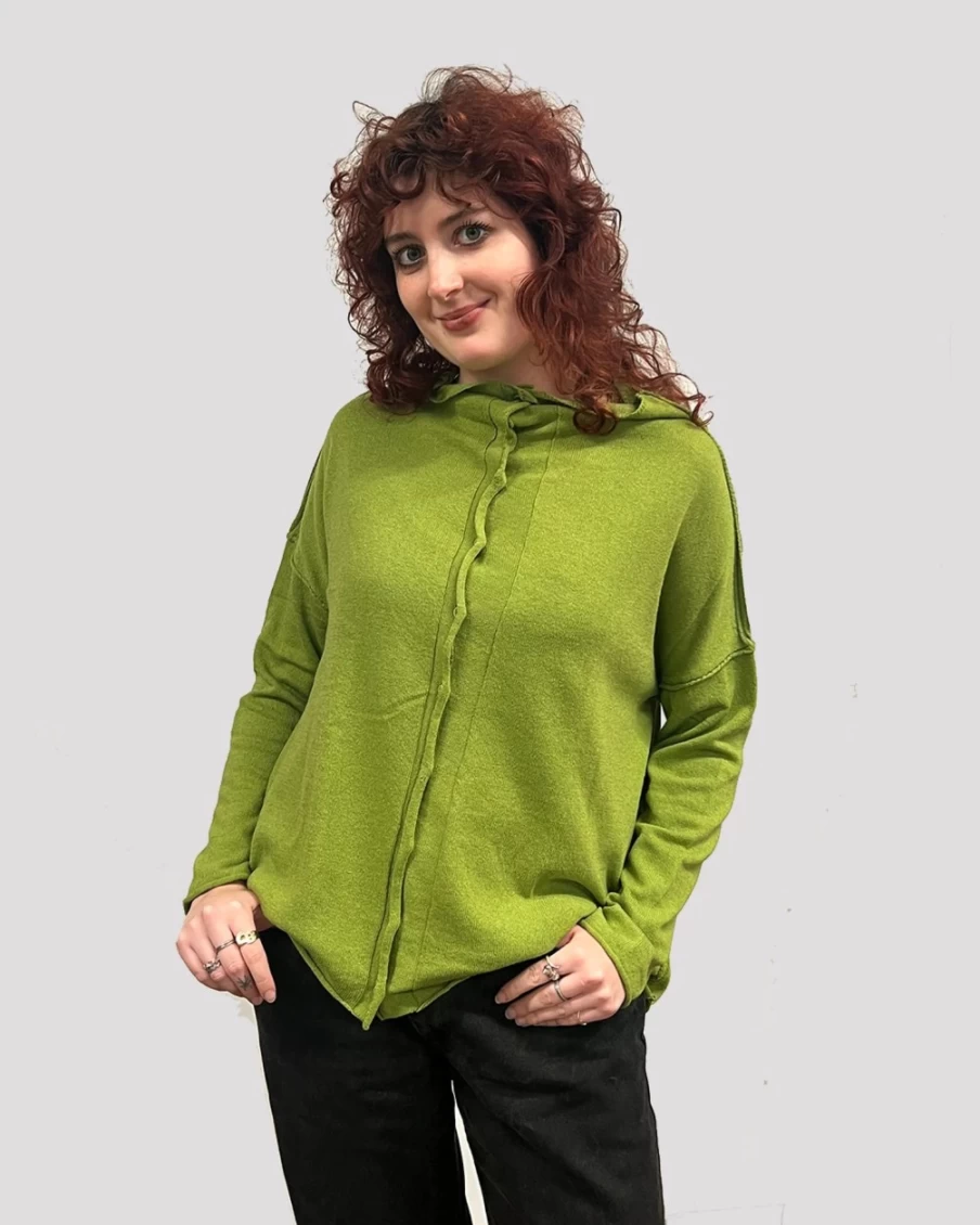 ALEMBIKA Women's Kiwi Green Ozai N Ku Idealist Cardigan