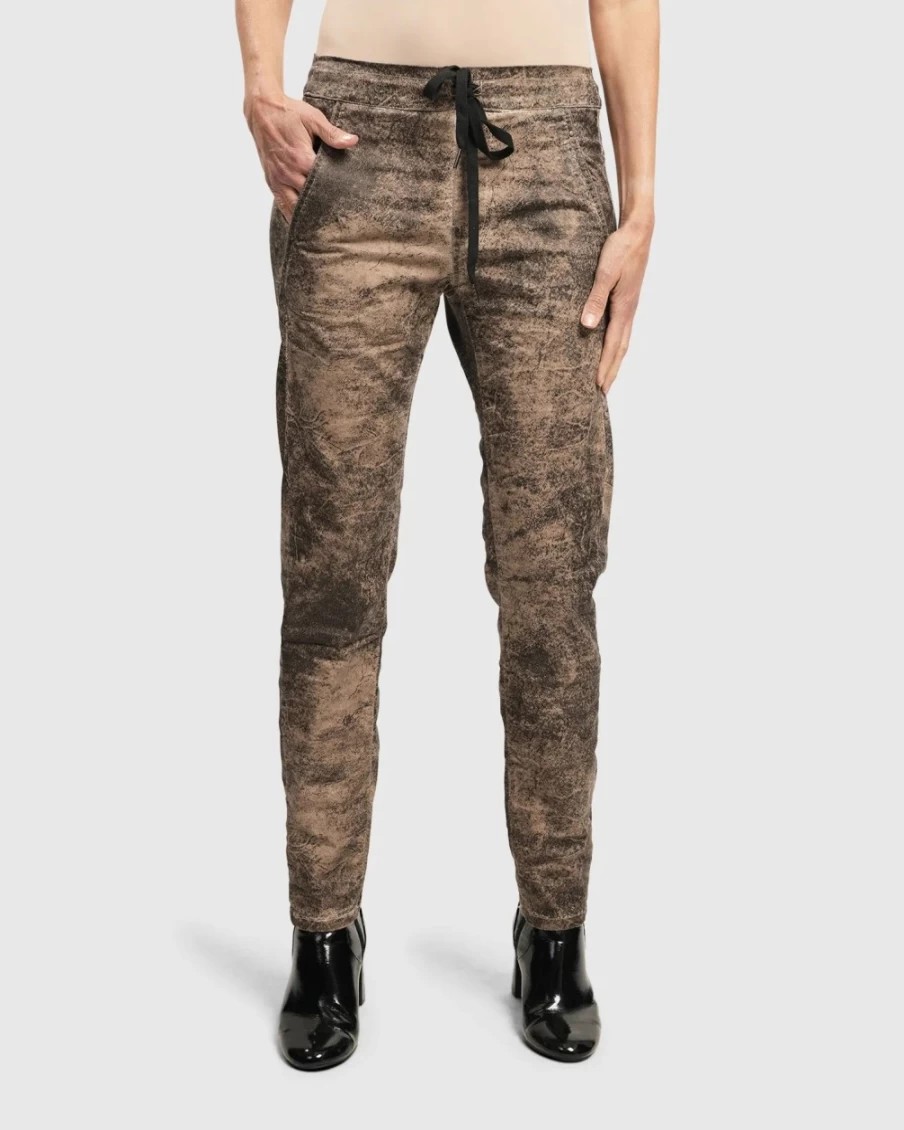 ALEMBIKA Women's Iconic Sepia Jeans - Vintage Inspired High-Quality Denim
