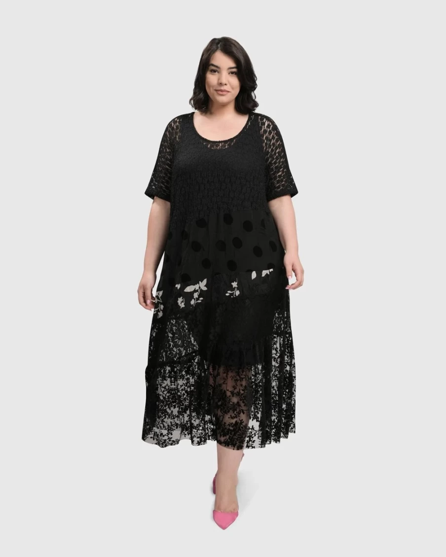 ALEMBIKA Women's Adaline Lace Dress - Elegant Feminine Style